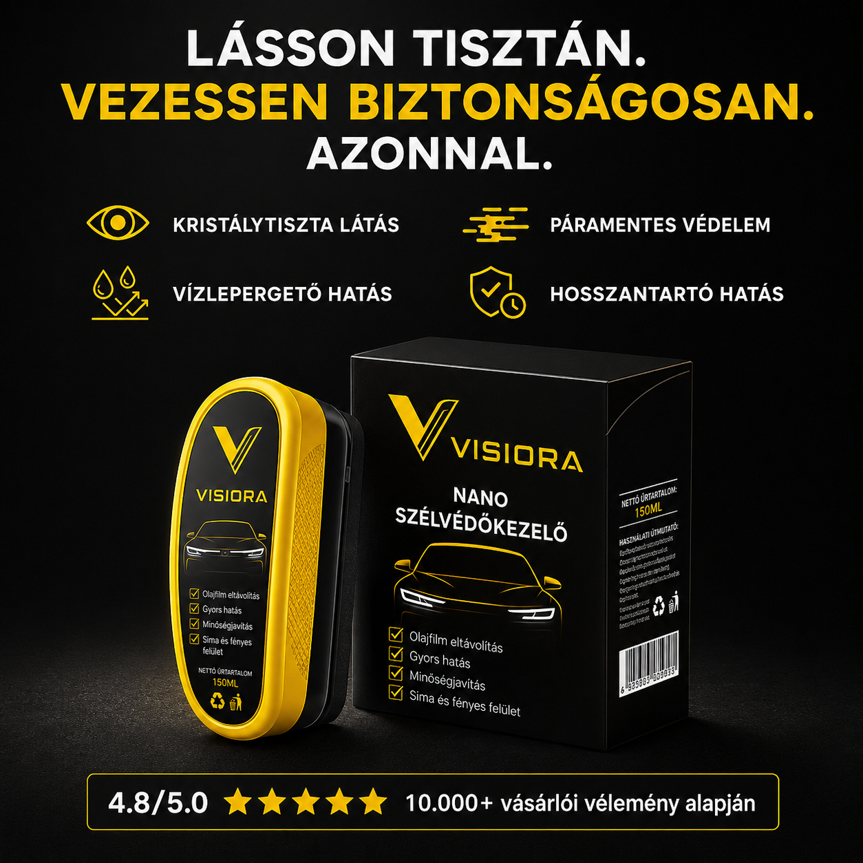 Visiora™ -  4 az 1-ben Nano Szélvédőkezelő
